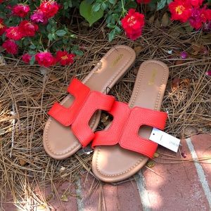NWT Orange Sandals